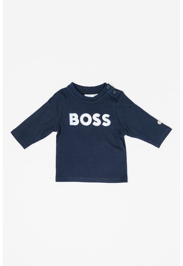 Памучна блуза с лого BOSS Kidswear