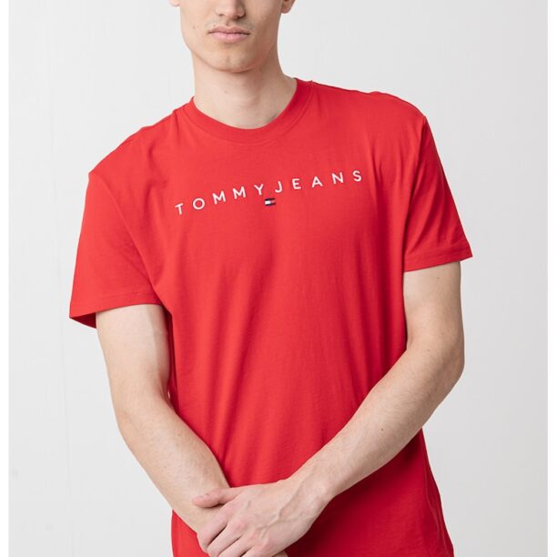 Памучна тениска с бродирано лого Tommy Jeans