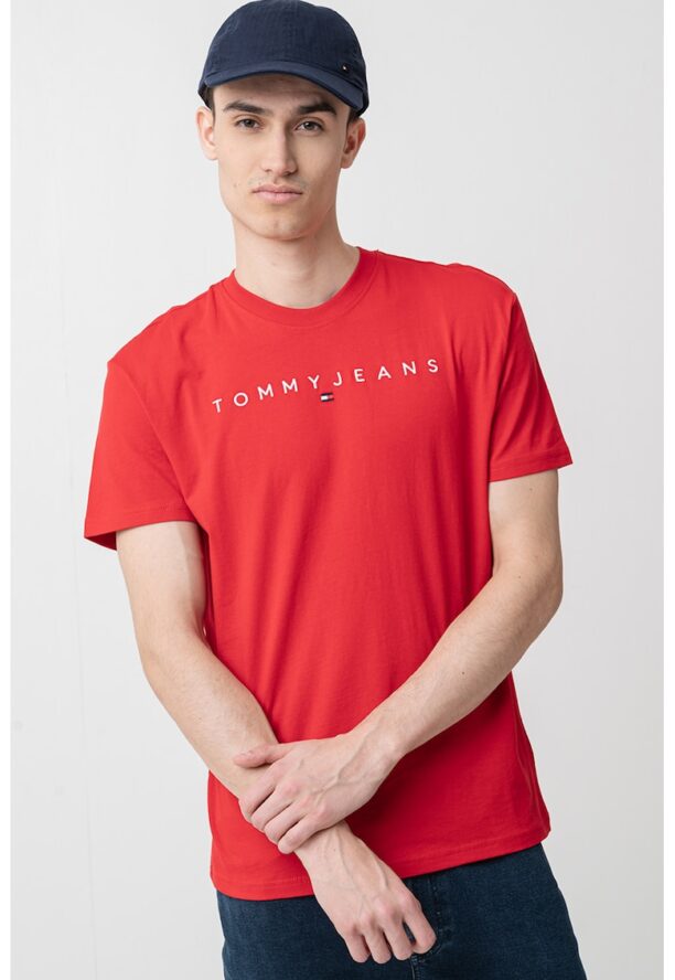 Памучна тениска с бродирано лого Tommy Jeans