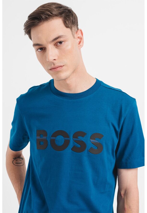 Памучна тениска с лого BOSS