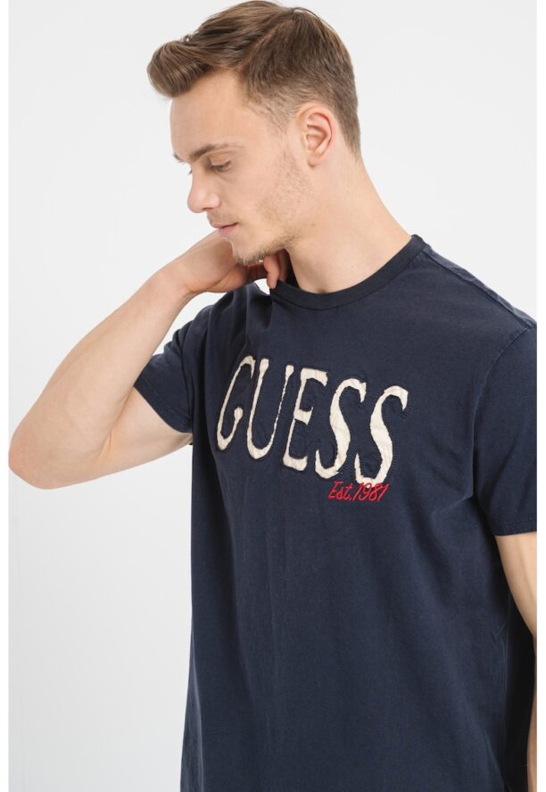 Памучна тениска с лого GUESS