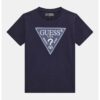 Памучна тениска с лого GUESS KIDS