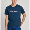 Памучна тениска с овално деколте Pepe Jeans London