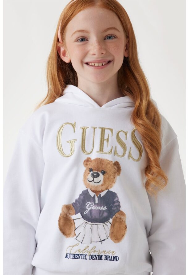 Памучно худи с бродерия GUESS KIDS