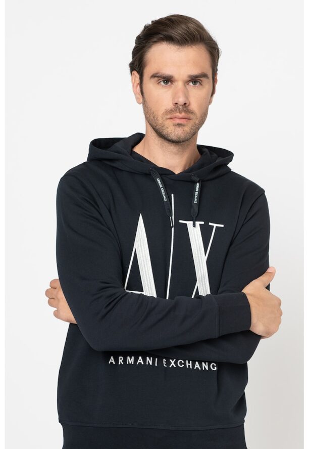 Памучно худи с бродирано лого ARMANI EXCHANGE