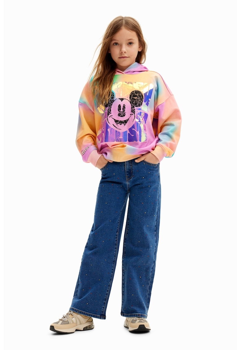 Памучно худи с принт Mickey Mouse DESIGUAL