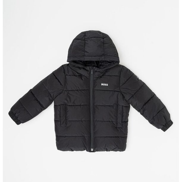 Подплатено зимно яке с качулка BOSS Kidswear