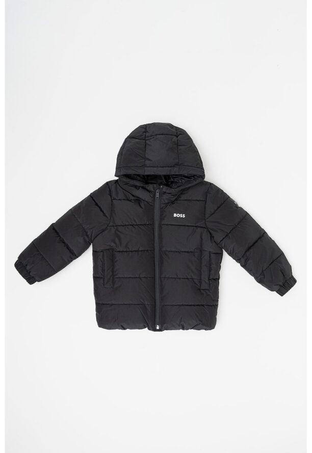 Подплатено зимно яке с качулка BOSS Kidswear