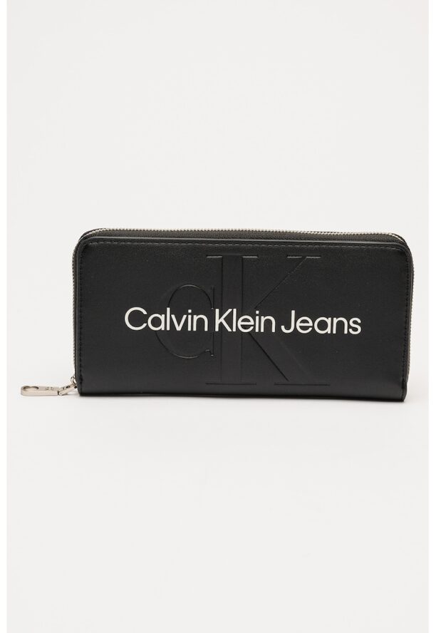 Портфейл от еко кожа с цип и защита RFID CALVIN KLEIN JEANS