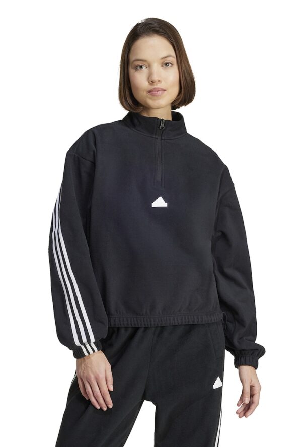 Свободен суитшърт с къс цип adidas Sportswear