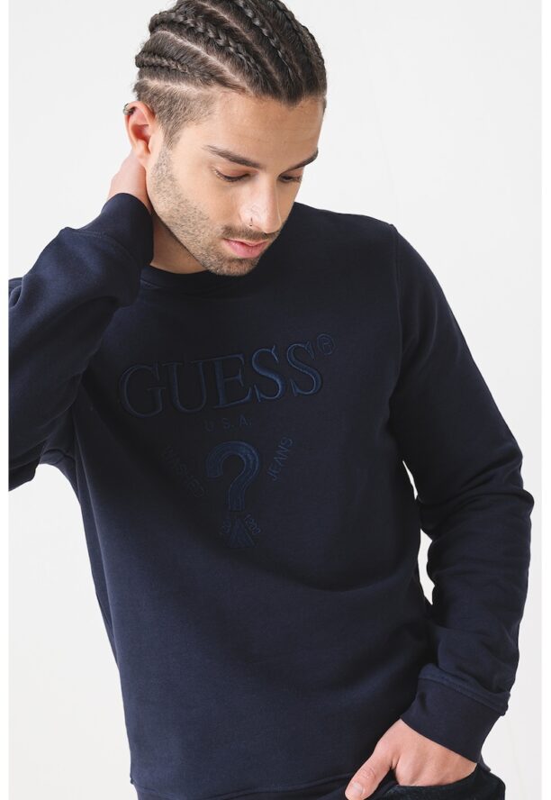 Суитшърт с бродирано лого GUESS