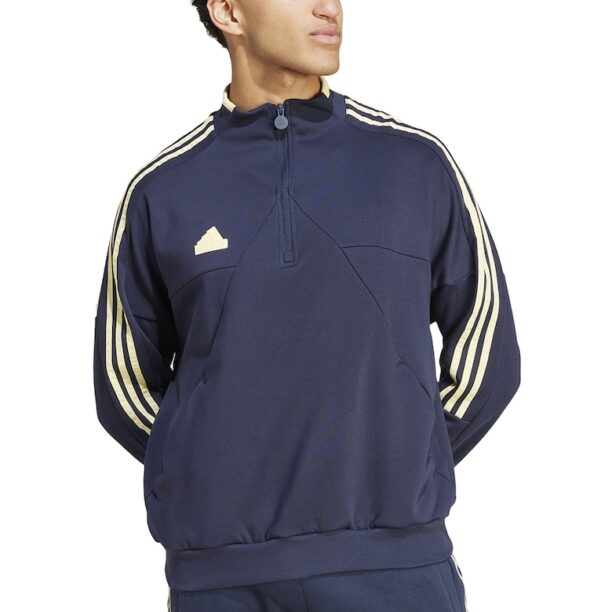 Суитшърт с лого и къс цип adidas Sportswear