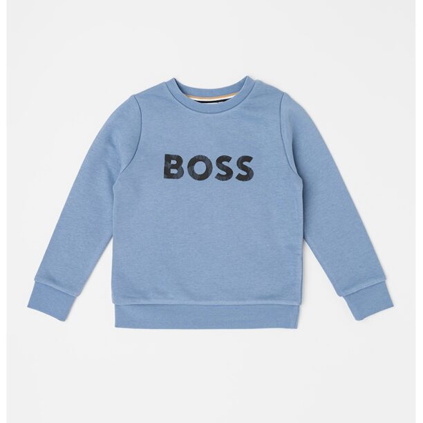 Суитшърт с овално деколте BOSS Kidswear