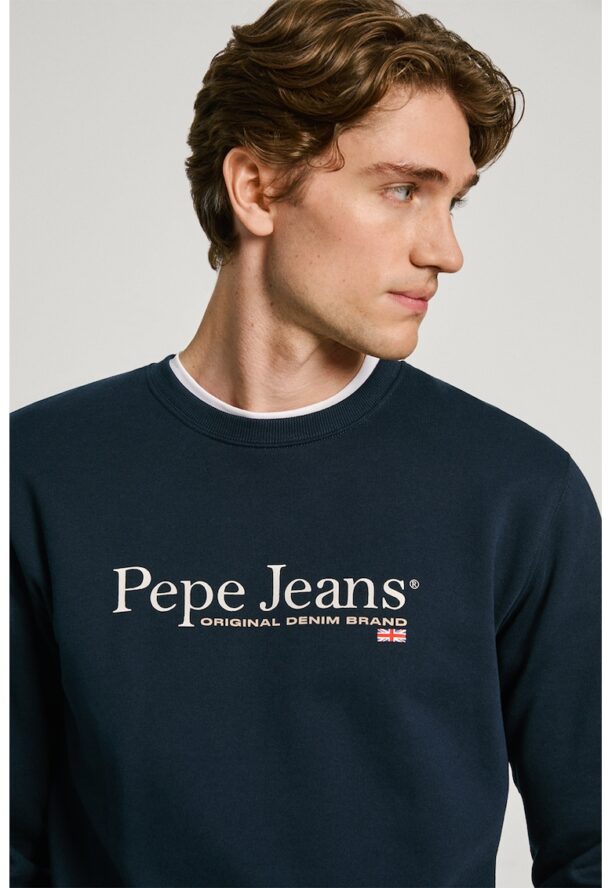 Суитшърт с овално деколте и лого Pepe Jeans London