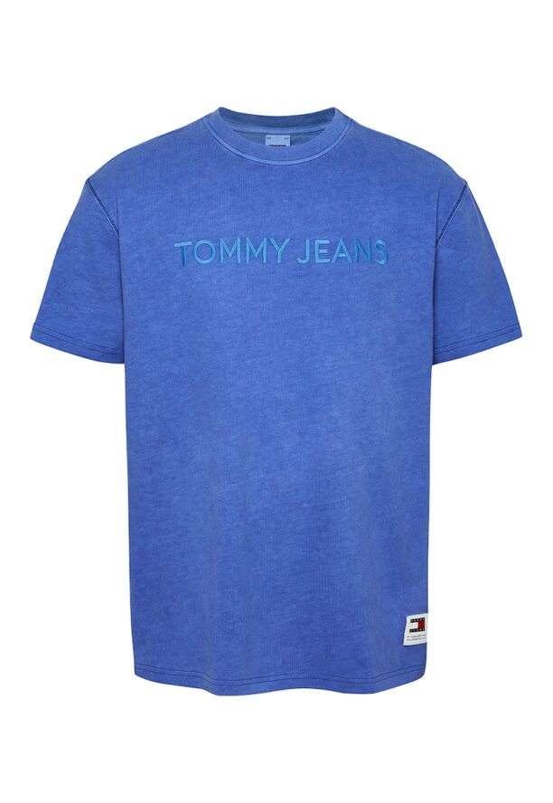 Тениска с овално деколте и лого Tommy Jeans