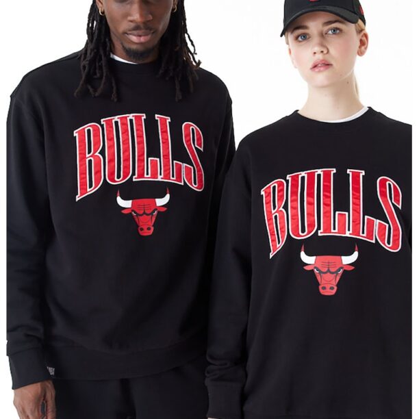 Унисекс суитшърт Chicago Bulls с лого - Черен - New Era