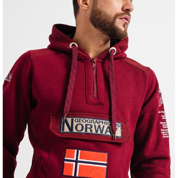 Худи Gymclass с връзка и бродирано лого Geographical Norway