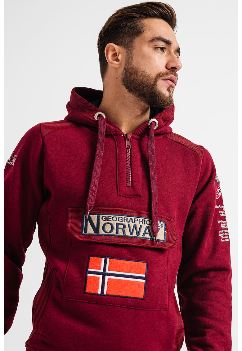 Худи Gymclass с връзка и бродирано лого Geographical Norway