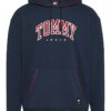 Худи с лого и паднали ръкави Tommy Jeans