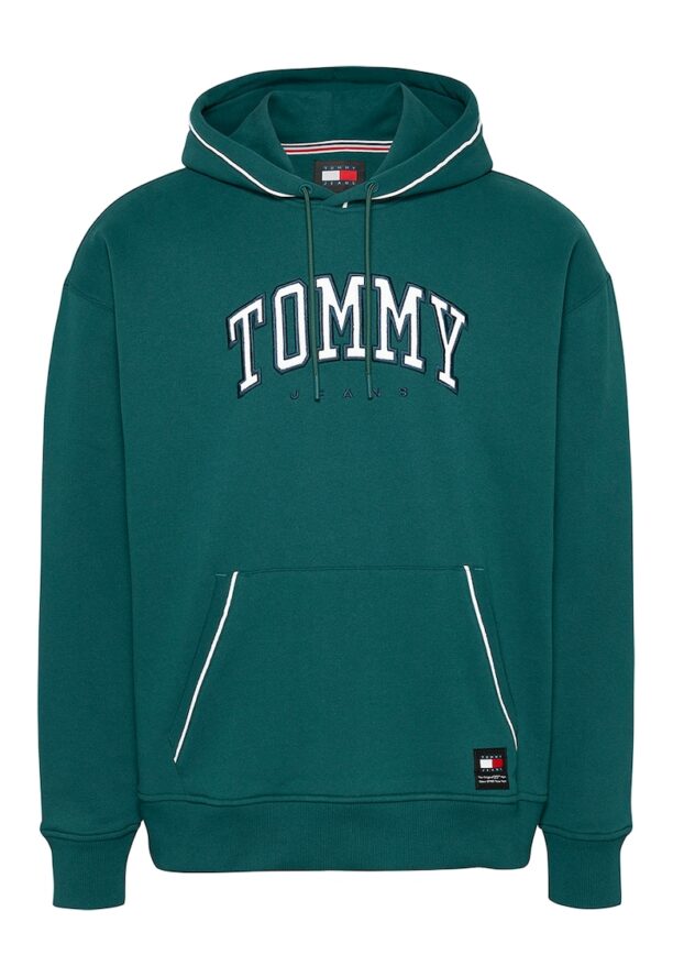 Худи с лого и паднали ръкави Tommy Jeans