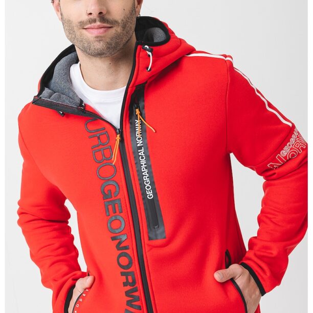 Худи с цип и лого Geographical Norway