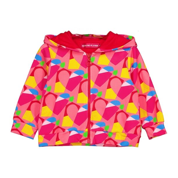 Худи с цип и принт Agatha Ruiz de la Prada