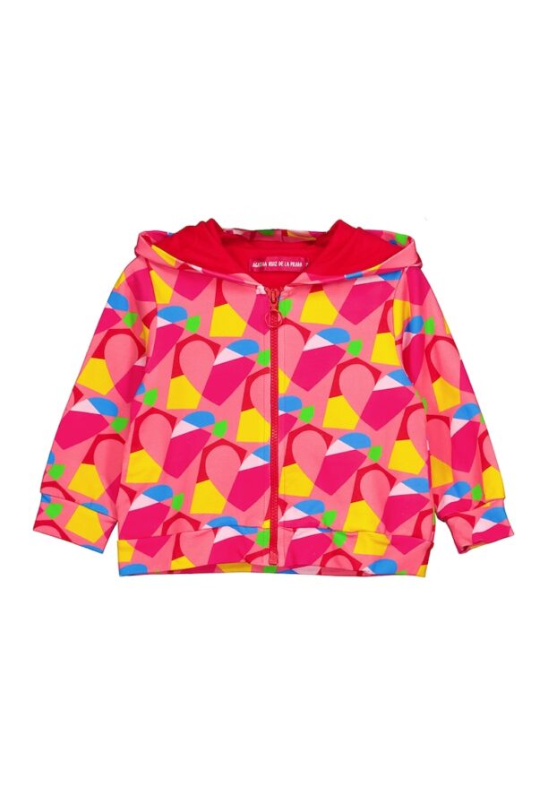 Худи с цип и принт Agatha Ruiz de la Prada