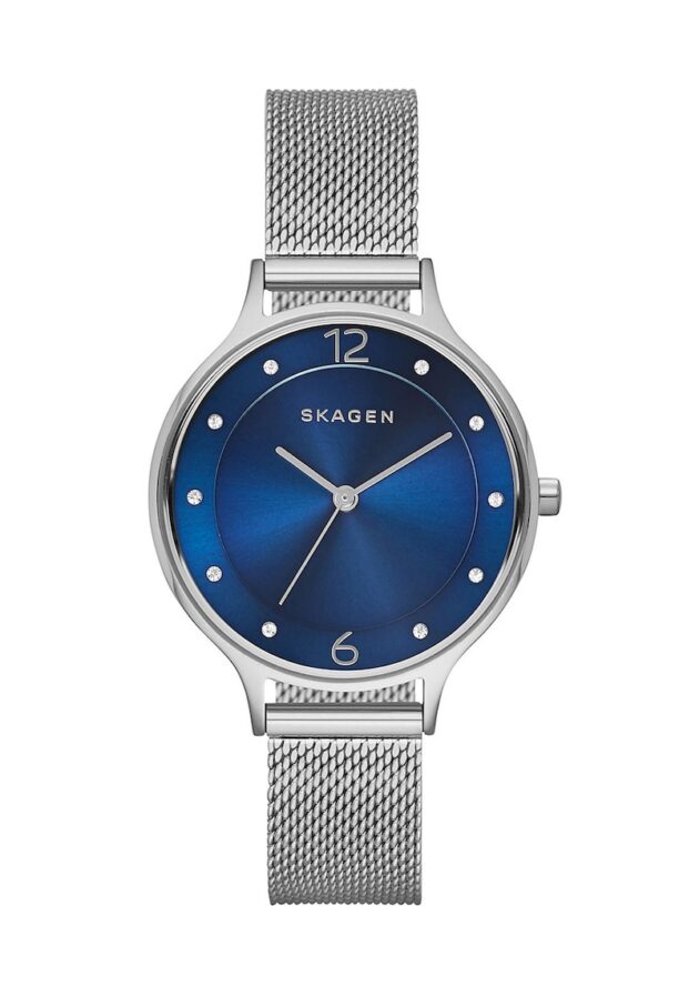 Часовник в сребристо и тъмносиньо Skagen