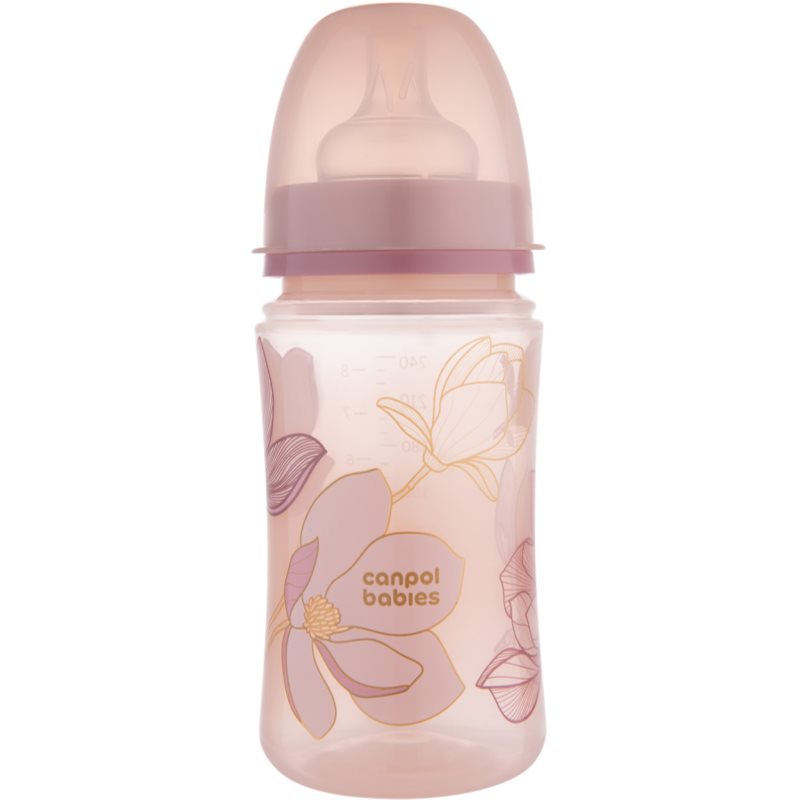 Canpol babies EasyStart Gold бебешко шише 3+ months Pink 240 мл. на ниска цена