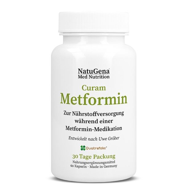 CuramMetformin (витамини и минерали в подкрепа на кръвната захар) x 60 капсули NatuGena