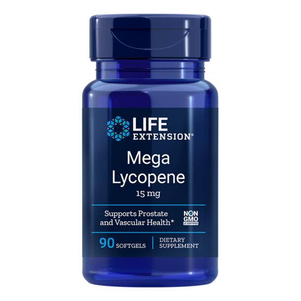 Mega Lycopene/ Ликопен 15 mg х 90 софтгел капсули Life Extension