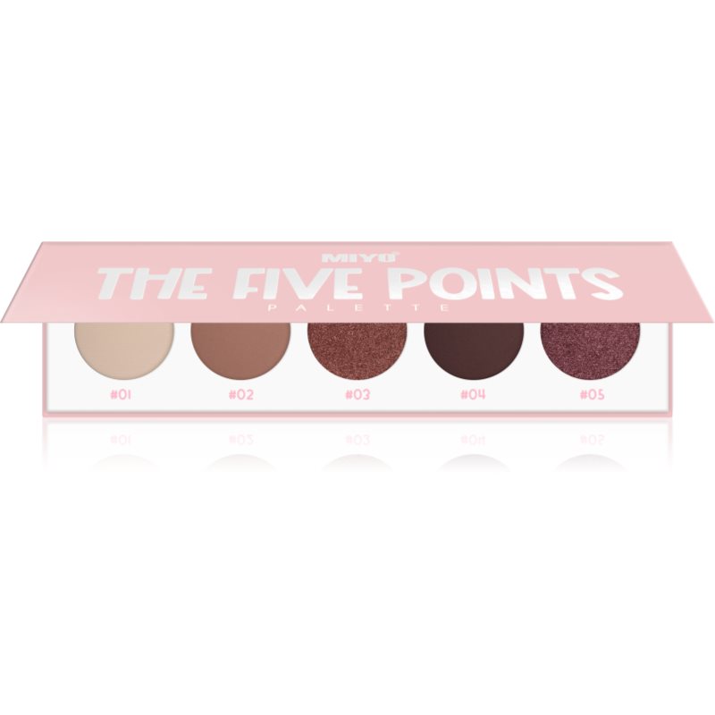 Miyo Eyeshadow The five points палитра сенки за очи цвят 11 Femine flame 1 бр.