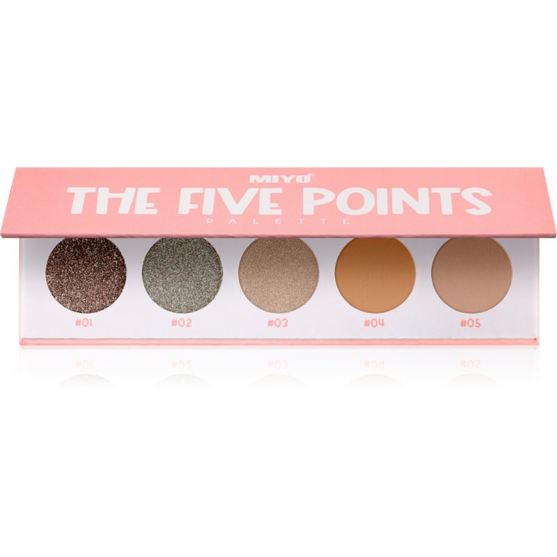 Miyo Eyeshadow The five points палитра сенки за очи цвят 15 Consequences 1 бр.