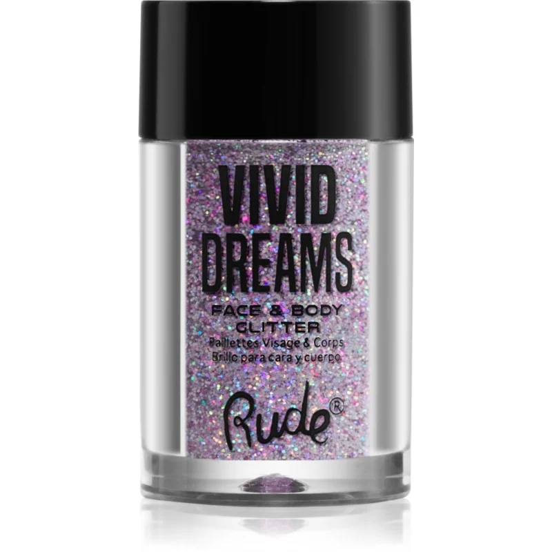 Rude Cosmetics Vivid Dreams брокат за лице и тяло цвят Multiverse 2.7 гр.