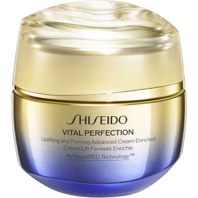 Shiseido Vital Perfection Uplifting & Firming Advanced Cream Enriched интензивно стягащ дневен и нощен крем  за суха кожа 50 мл.