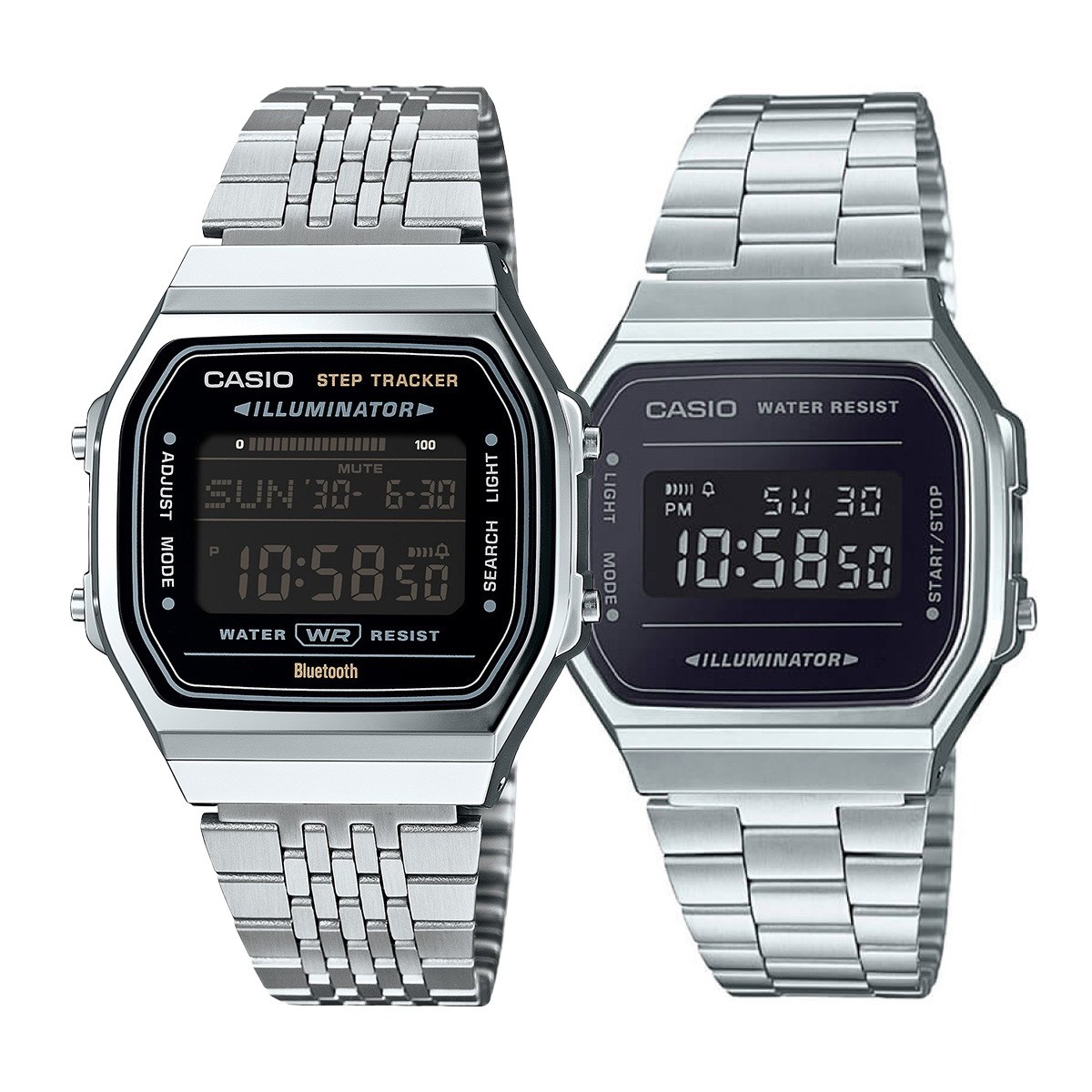 Комплект часовници за двойки Casio ABL-100WE-1BEF-A168WEM-1EF - Подарък