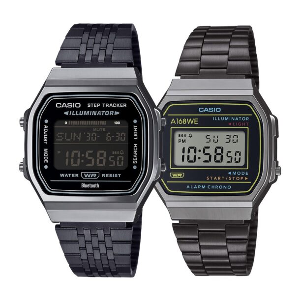 Комплект часовници за двойки Casio ABL-100WEGG-1BEF-A168WEHB-1AEF - Подарък