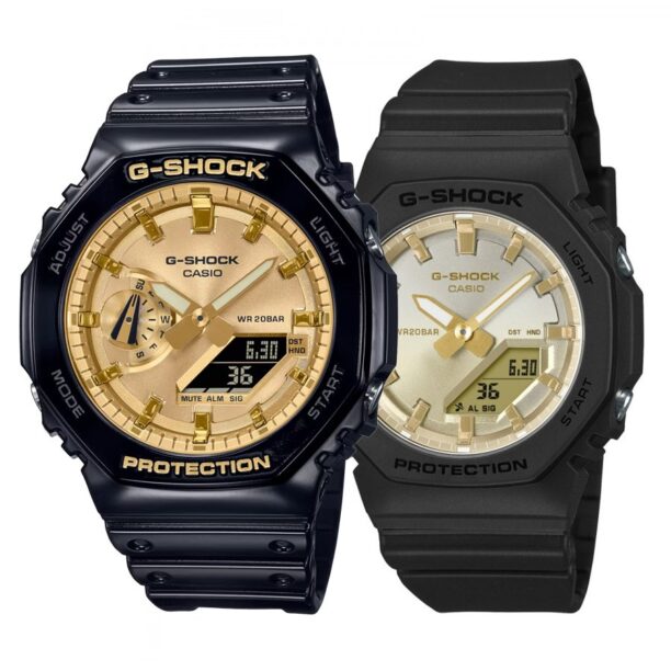 Комплект часовници за двойки Casio G-Shock GA-2100GB-1AER-GMA-P2100SG-1AER - Подарък