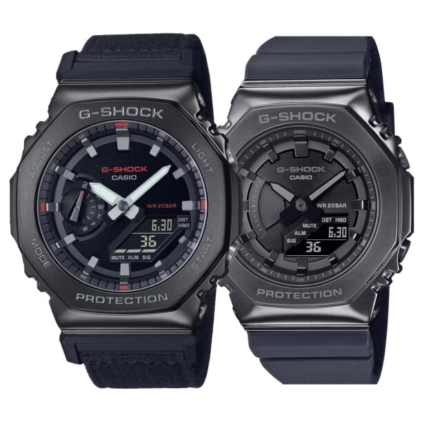 Комплект часовници за двойки Casio G-Shock GM-2100CB-1AER-GM-S2100B-8AER - Подарък