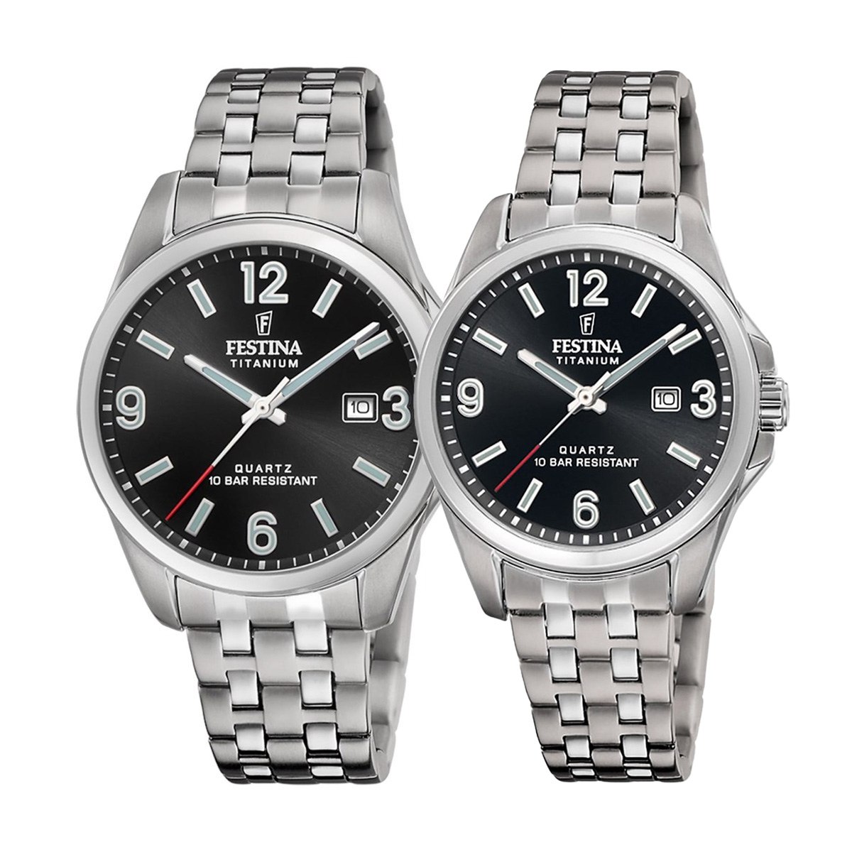 Комплект часовници за двойки Festina F20696/3-F20697/3 - Подарък