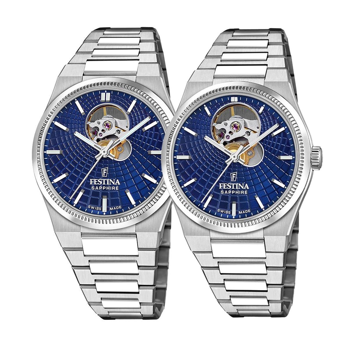 Комплект часовници за двойки Festina Swiss Made F20053/2-F20054/5 - Подарък