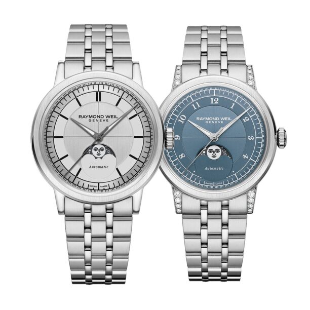 Комплект часовници за двойки Raymond Weil Millesime 2945-ST-65001-2145-STS-05511 - Подарък