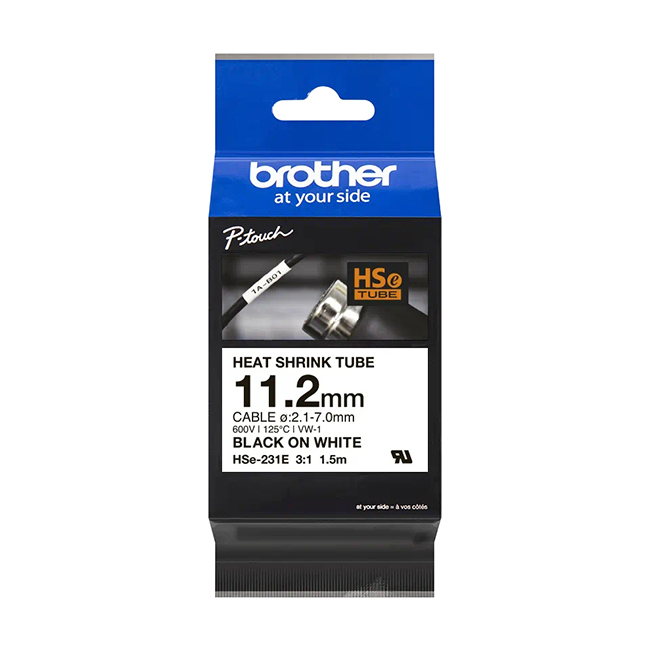 Консуматив Brother HSe-231E 11.2mm Black on White