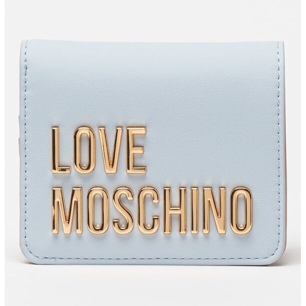 Портмоне от еко кожа с двойно прегъване Love Moschino