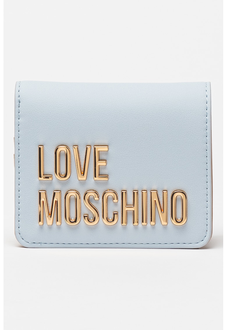 Портмоне от еко кожа с двойно прегъване Love Moschino