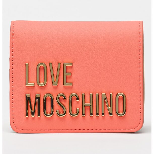 Портмоне от еко кожа с двойно прегъване Love Moschino