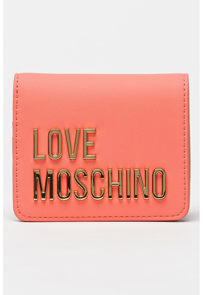 Портмоне от еко кожа с двойно прегъване Love Moschino