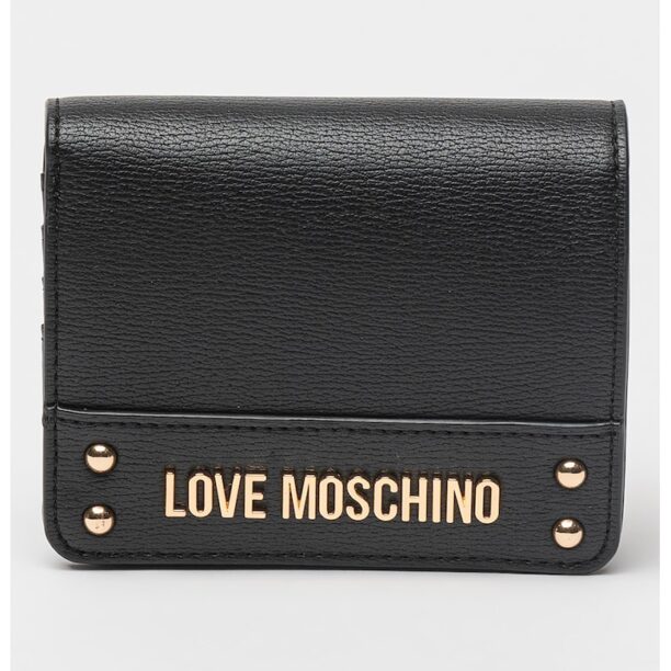 Портмоне от еко кожа с метални детайли Love Moschino