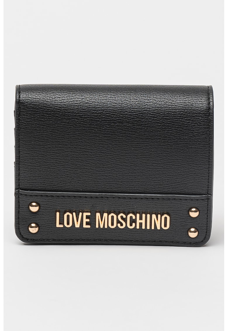 Портмоне от еко кожа с метални детайли Love Moschino