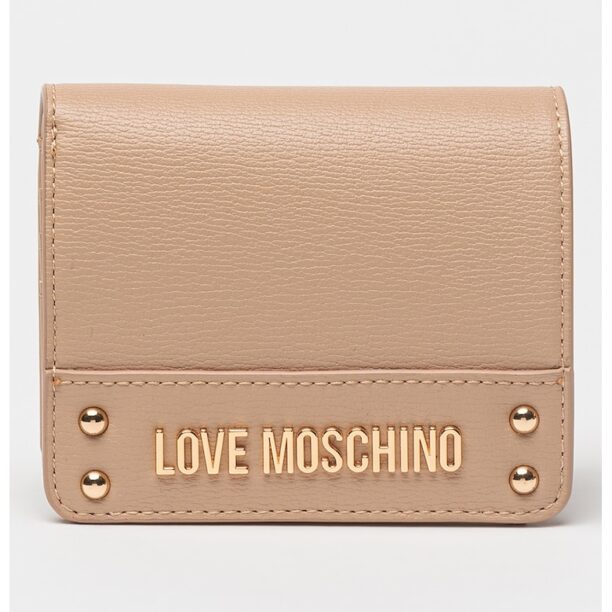 Портмоне от еко кожа с метални детайли Love Moschino